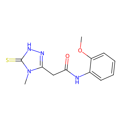 2-(5-Mercapto-4-methyl-4H-[1,2,4]triazol-3-yl)-N-(2-methoxy-phenyl)-acetamide structure
