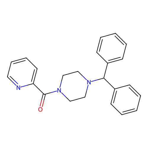 (4-Benzhydrylpiperazino)(2-pyridyl)methanone structure