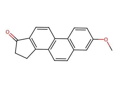 17H-Cyclopenta(a)phenanthren-17-one, 15,16-dihydro-3-methoxy- structure