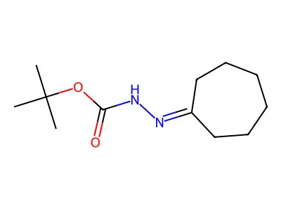 1,1-Dimethylethyl 2-cycloheptylidenehydrazinecarboxylate structure