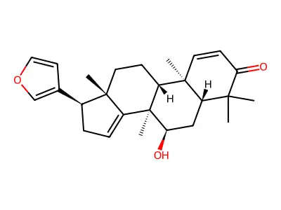 Azadirone II, 7-deacetyl structure