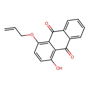 4-Hydroxy-1-prop-2-enoxy-anthracene-9,10-dione structure