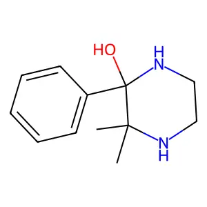 3,3-Dimethyl-2-phenylpiperazin-2-ol structure
