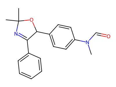 Formamide, N-(4-(2,5-dihydro-2,2-dimethyl-4-phenyl-5-oxazolyl))-N-methyl- structure