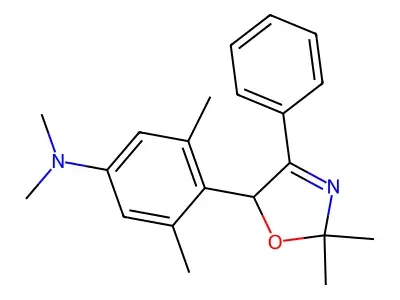 4-(2,2-Dimethyl-4-phenyl-2,5-dihydro-1,3-oxazol-5-yl)-N,N,3,5-tetramethylaniline structure