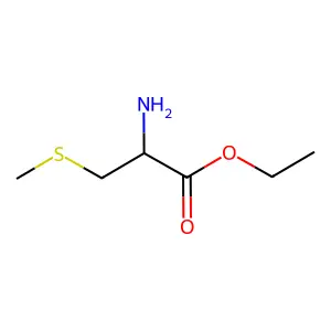 ethyl rac-(2R)-2-amino-3-methylsulfanyl-propanoate;hydrochloride structure