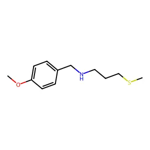 [(4-Methoxyphenyl)methyl][3-(methylsulfanyl)propyl]amine structure