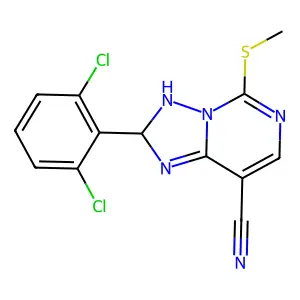2-(2,6-dichlorophenyl)-5-methylsulfanyl-2,3-dihydro-[1,2,4]t structure