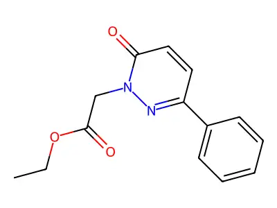 ethyl (6-oxo-3-phenylpyridazin-1(6H)-yl)acetate structure