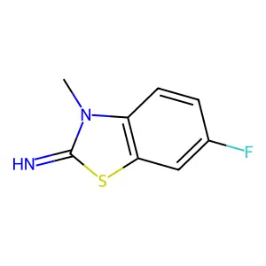 6-fluoro-3-methylbenzo[d]thiazol-2(3H)-imine structure
