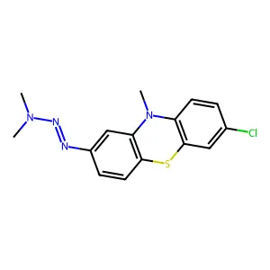 N-(7-Chloro-10-methyl-phenothiazin-2-YL)diazenyl-N-methyl-methanamine structure