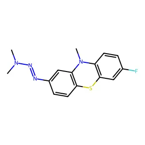 N-(7-Fluoro-10-methyl-phenothiazin-2-YL)diazenyl-N-methyl-methanamine structure
