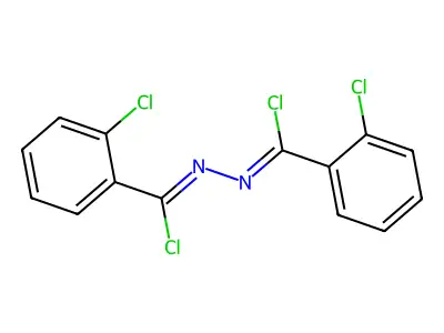 Bis(alpha,2-dichlorobenzylidene)hydrazine structure