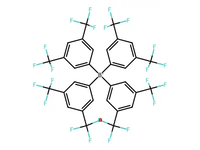 Tetrakis(3,5-bis(trifluoromethyl)phenyl)borate structure