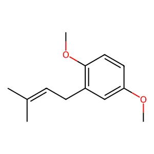 1,4-Dimethoxy-2-(3-methylbut-2-en-1-yl)benzene structure
