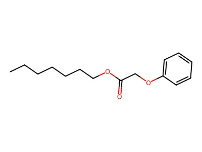 Heptyl 2-phenoxyacetate structure