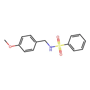 N-(4-methoxybenzyl)benzenesulfonamide structure