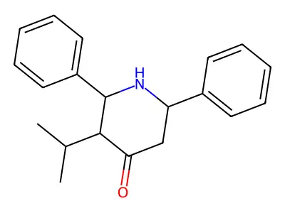 3-Isopropyl-2,6-diphenyl-piperidin-4-one structure