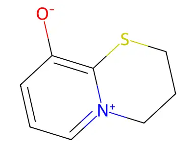 3,4-dihydro-2H-pyrido[2,1-b][1,3]thiazin-5-ium-9-olate structure
