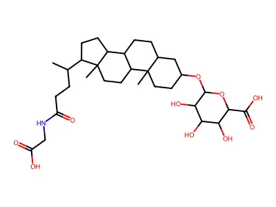 Lithocholylglycine structure
