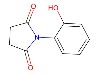 2,5-Pyrrolidinedione, 1-(2-hydroxyphenyl)- structure