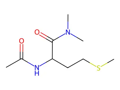 2-acetamido-N,N-dimethyl-4-(methylsulfanyl)butanamide structure