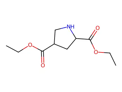 Diethyl Pyrrolidine-2,4-dicarboxylate structure