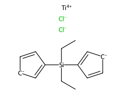 C14H18Cl2SiTi structure