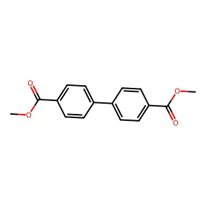 Dimethyl 4,4'-biphenyldicarboxylate structure