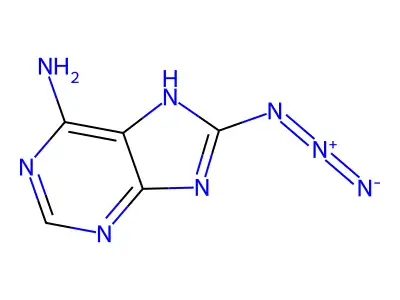 8-Azidoadenine structure