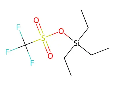 Triethylsilyl trifluoromethanesulphonate structure