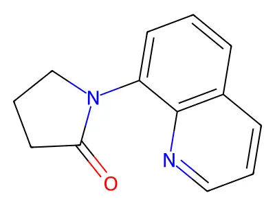 2-Pyrrolidinone, 1-(8-quinolinyl)- structure