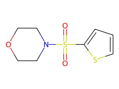 Morpholine, 4-(2-thienylsulfonyl)- structure