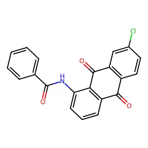 N-(7-chloro-9,10-dioxoanthracen-1-yl)benzamide structure