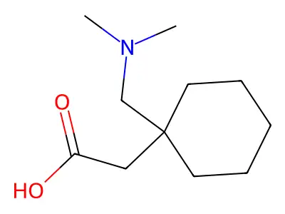 2-{1-[(Dimethylamino)methyl]cyclohexyl}acetic acid structure
