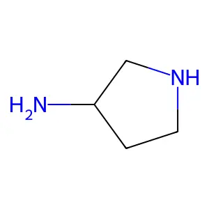 (3S)-(-)-3-Aminopyrrolidine structure