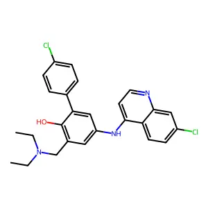 2-(4-Chlorophenyl)-4-[(7-chloroquinolin-4-yl)amino]-6-(diethylaminomethyl)phenol structure