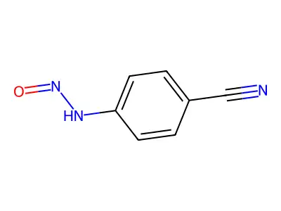 N-(4-cyanophenyl)nitrous amide structure