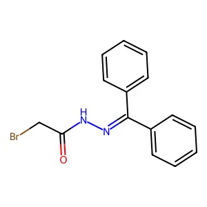 N-(Benzhydrylideneamino)-2-bromo-acetamide structure