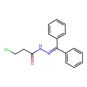3-氯-N'-(二苯基亚甲基)丙酰肼 structure