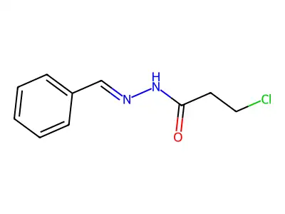 N-(benzylideneamino)-3-chloropropanamide structure