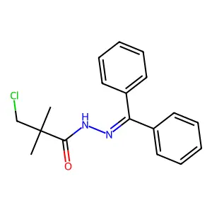 3-Chloro-N'-(diphenylmethylidene)-2,2-dimethylpropanehydrazide structure