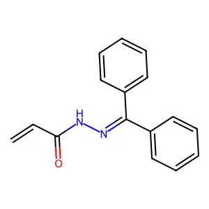 N'-(Diphenylmethylidene)prop-2-enehydrazide structure