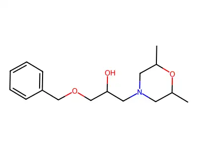 1-(Benzyloxy)-3-(2,6-dimethylmorpholin-4-yl)propan-2-ol structure