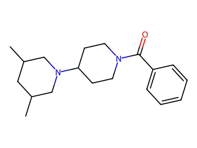 [4-(3,5-Dimethylpiperidin-1-yl)piperidin-1-yl]-phenylmethanone structure