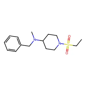 N-benzyl-1-ethylsulfonyl-N-methylpiperidin-4-amine structure