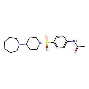 N-[4-[4-(azepan-1-yl)piperidin-1-yl]sulfonylphenyl]acetamide structure