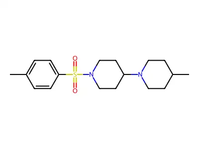 4-Methyl-1-[1-(4-methylphenyl)sulfonylpiperidin-4-yl]piperidine structure