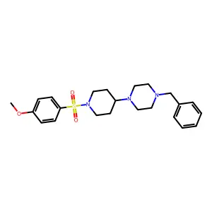 1-Benzyl-4-[1-(4-methoxyphenyl)sulfonylpiperidin-4-yl]piperazine structure