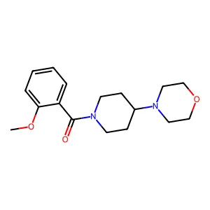 (2-Methoxyphenyl)-(4-morpholin-4-ylpiperidin-1-yl)methanone structure